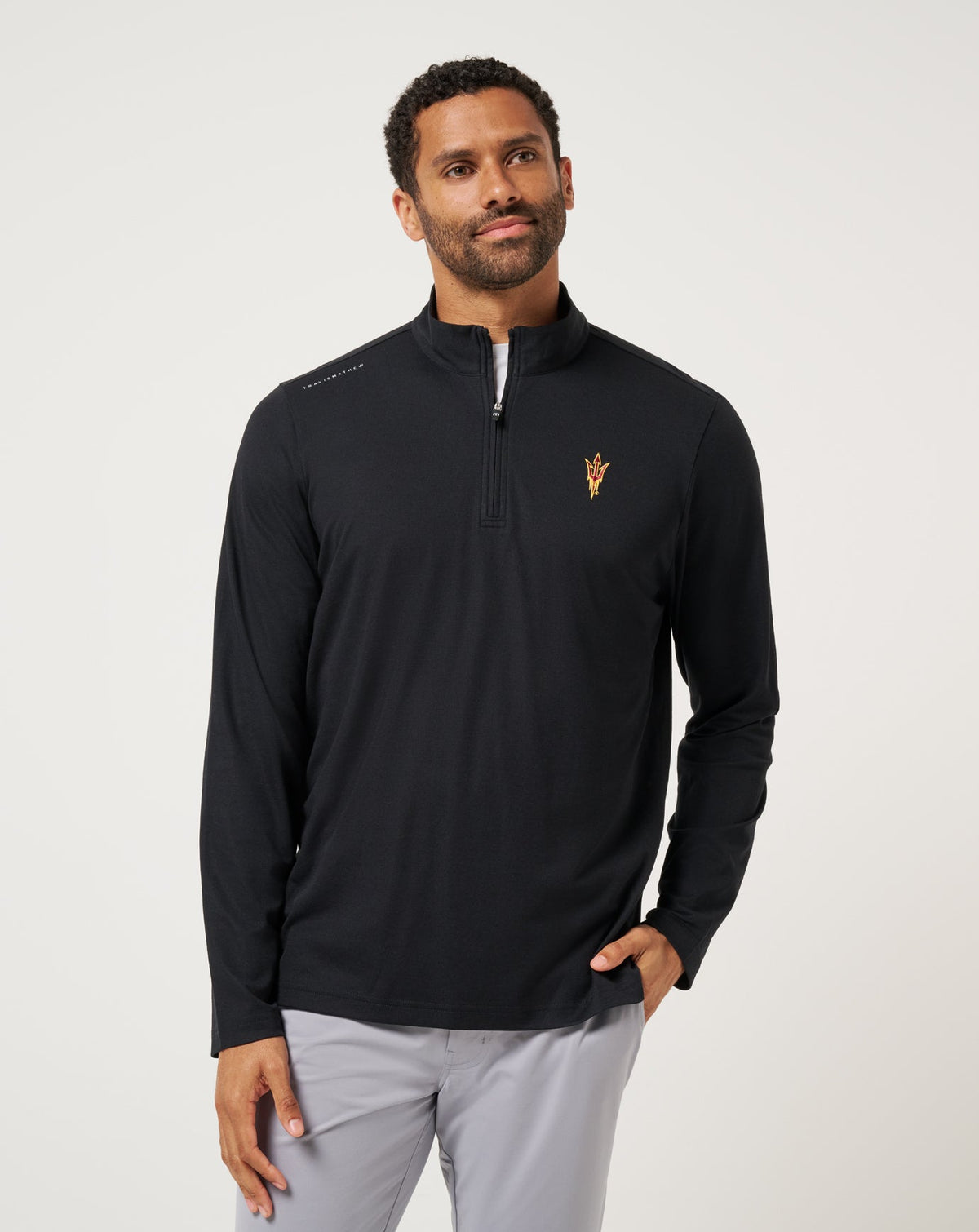 ASU Time To Tailgate Quarter Zip Game Day|New/Black