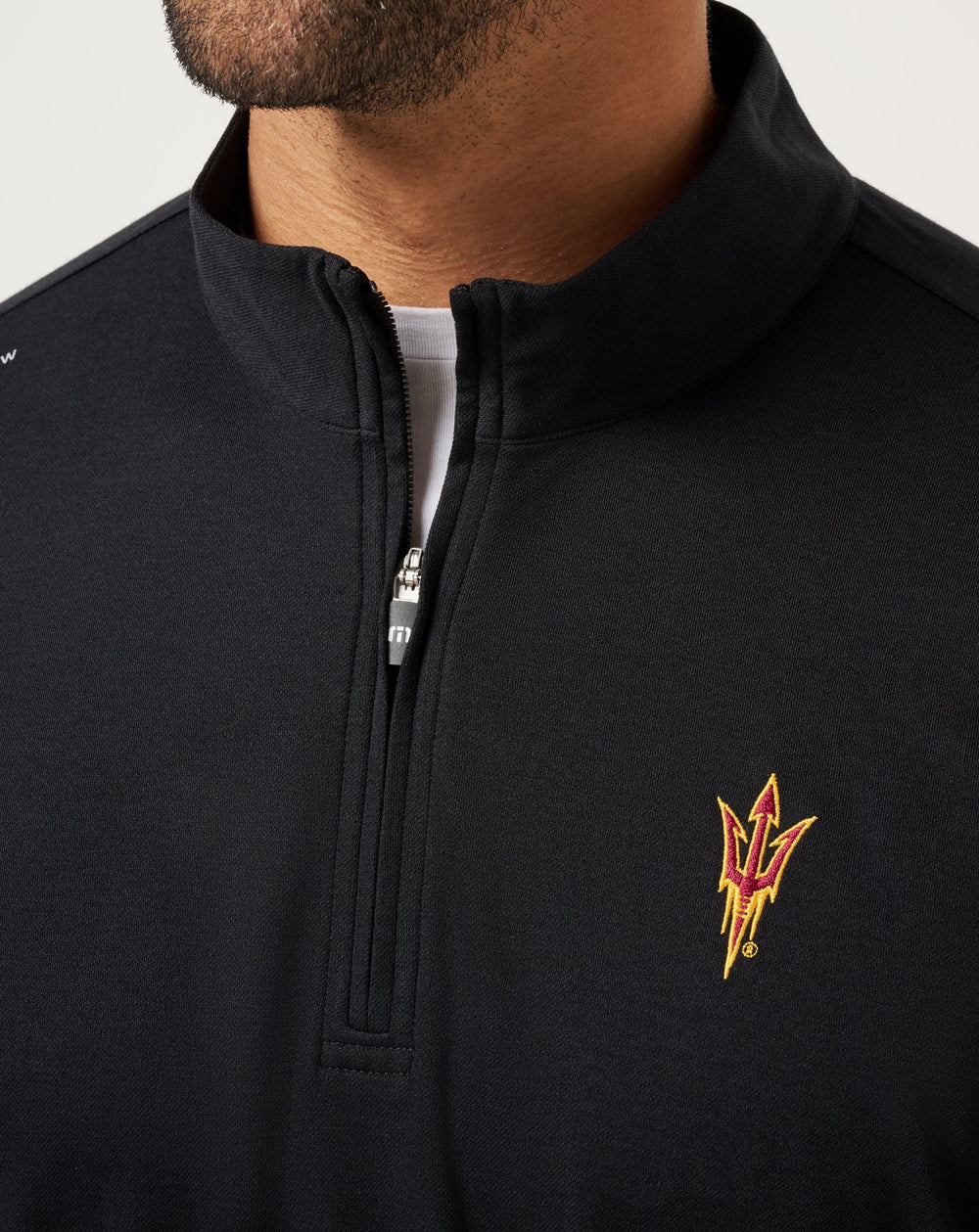 ASU Time To Tailgate Quarter Zip Game Day|New/Black