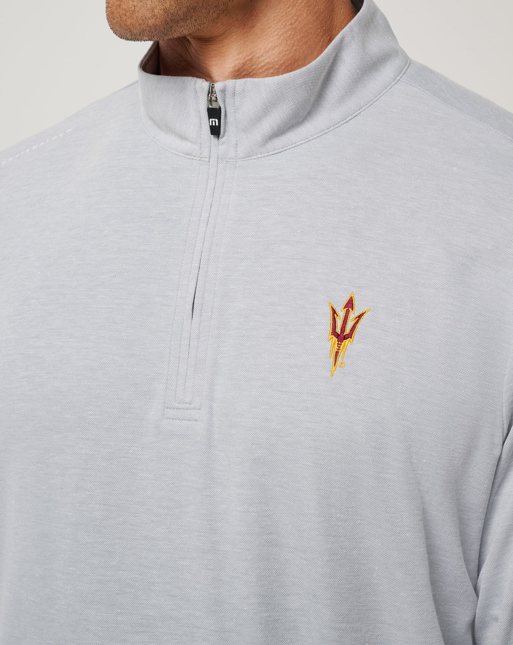 ASU Time To Tailgate Quarter Zip Game Day|New/Heather Grey
