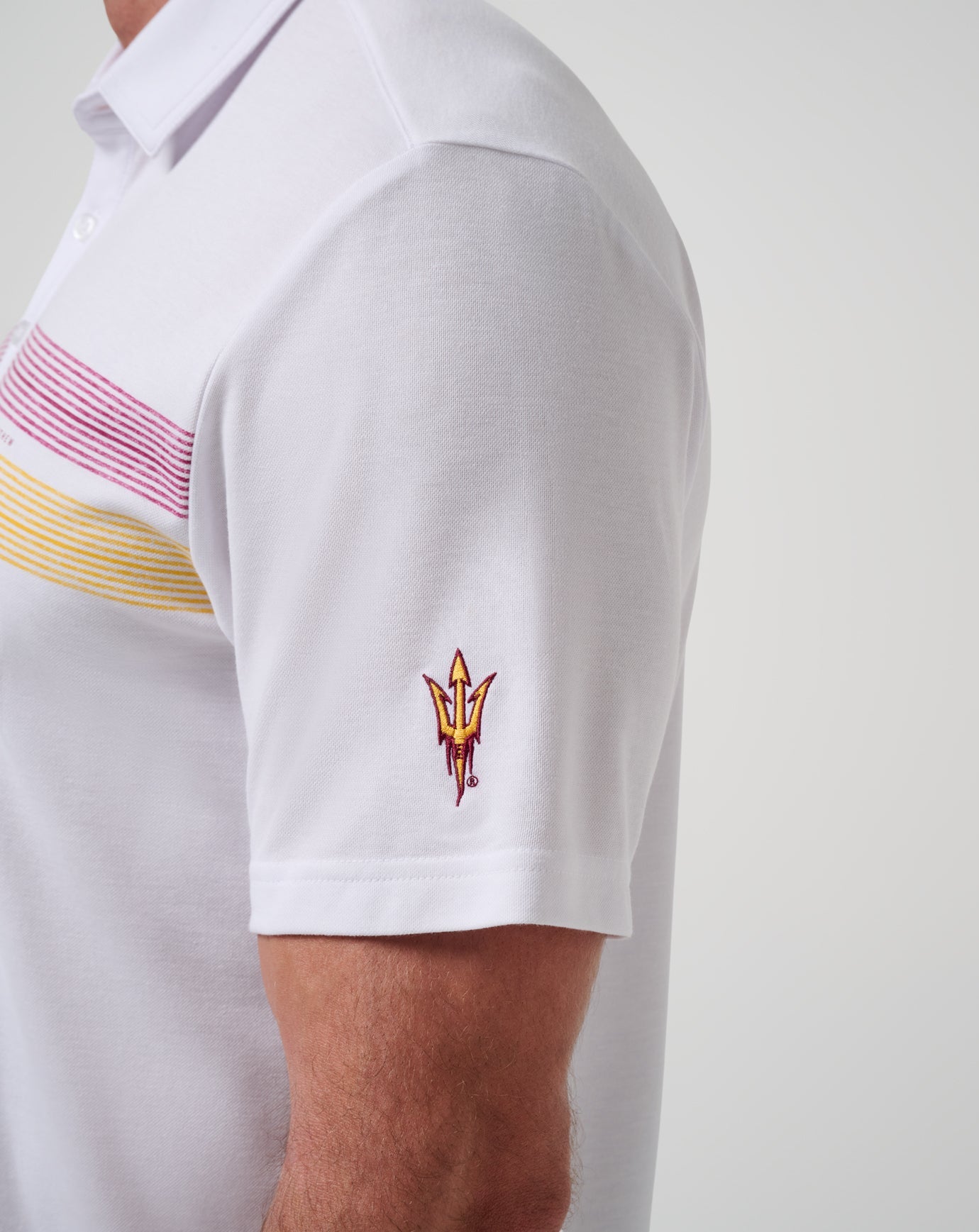 ASU Top Recruit Polo Game Day|New/White/Maroon