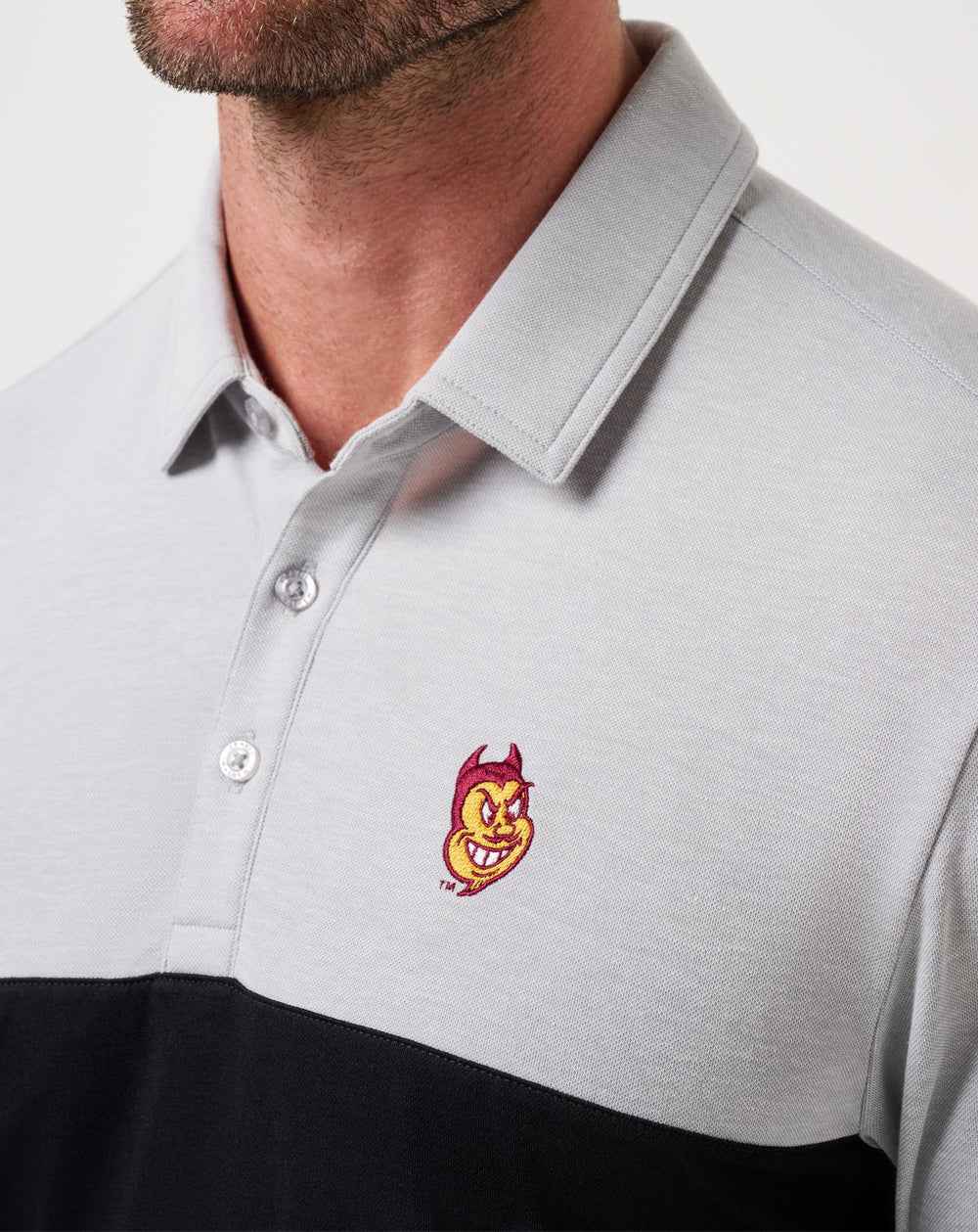 ASU Drop Back Polo Game Day|New/Heather Grey/Black