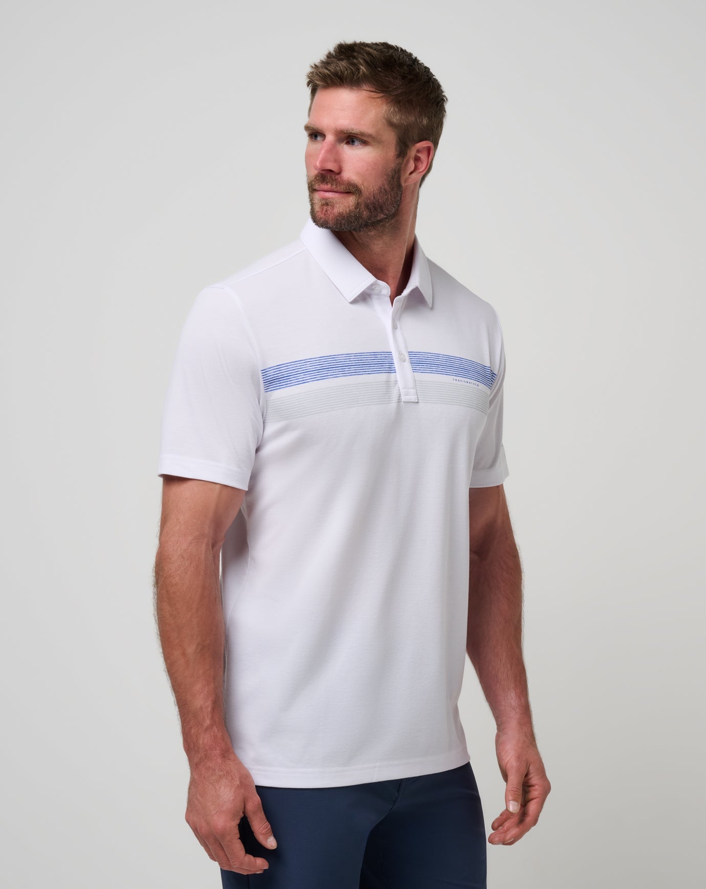 Kansas Top Recruit Polo Game Day|New/White/Blue
