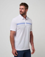 Kansas Top Recruit Polo Game Day|New/White/Blue