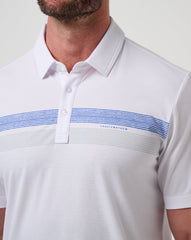 Kansas Top Recruit Polo Game Day|New/White/Blue