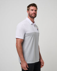 Kansas Drop Back Polo Game Day|New/White/Heather Grey