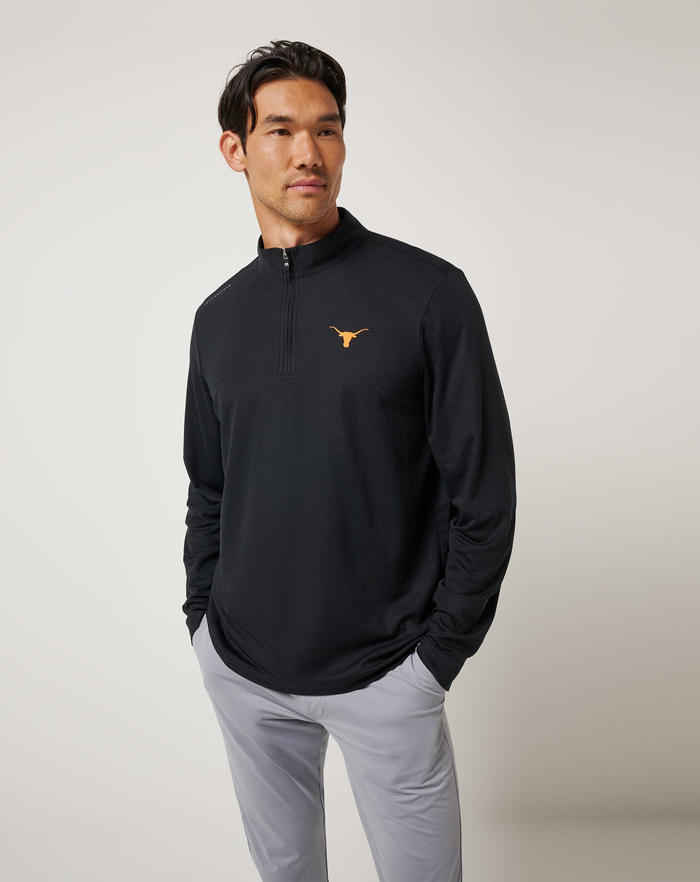 UT Austin Time To Tailgate Quarter Zip New/Black