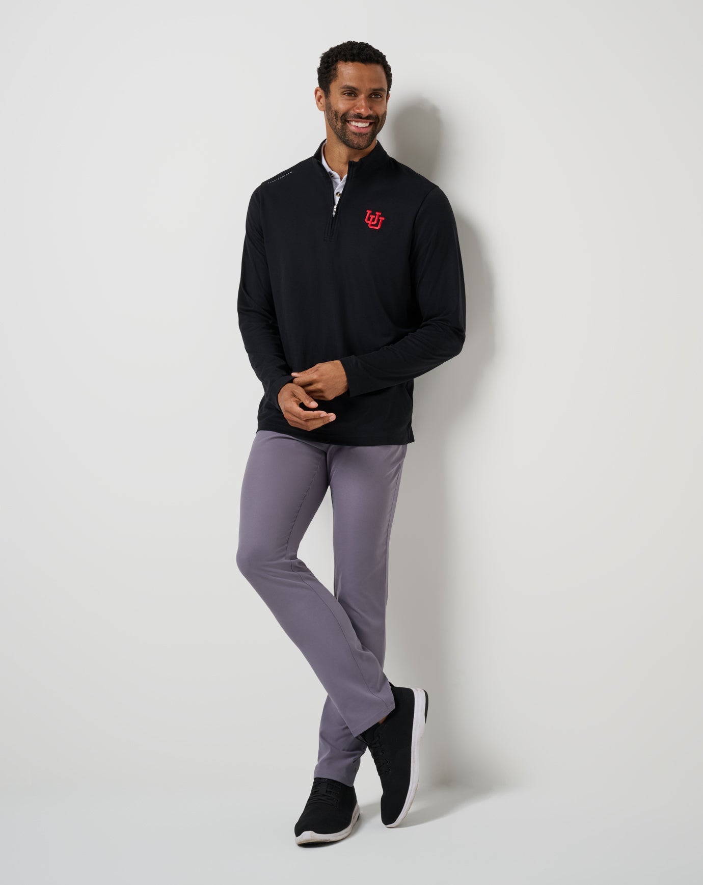 Utah Time To Tailgate Quarter Zip New/Black
