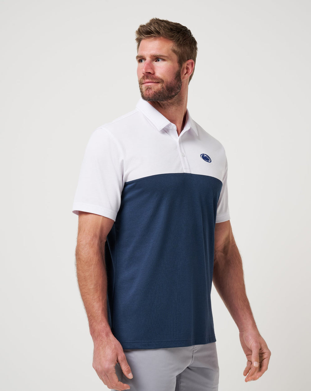 PSU Drop Back Polo New/White/Navy