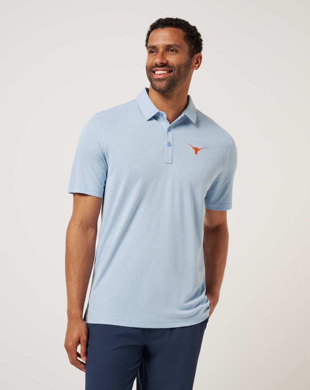 UT Austin School Pride Polo New/Heather Blue