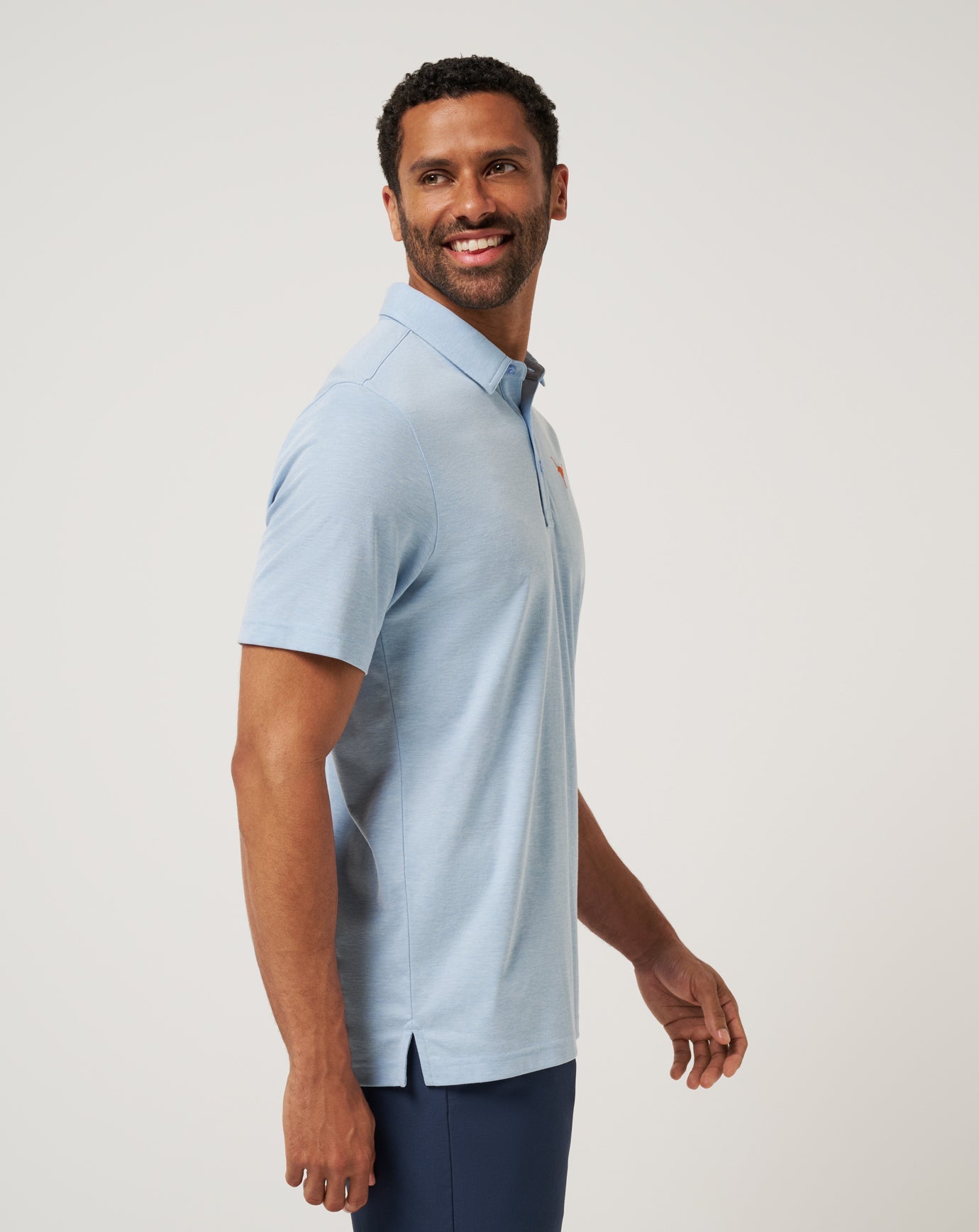 UT Austin School Pride Polo New/Heather Blue