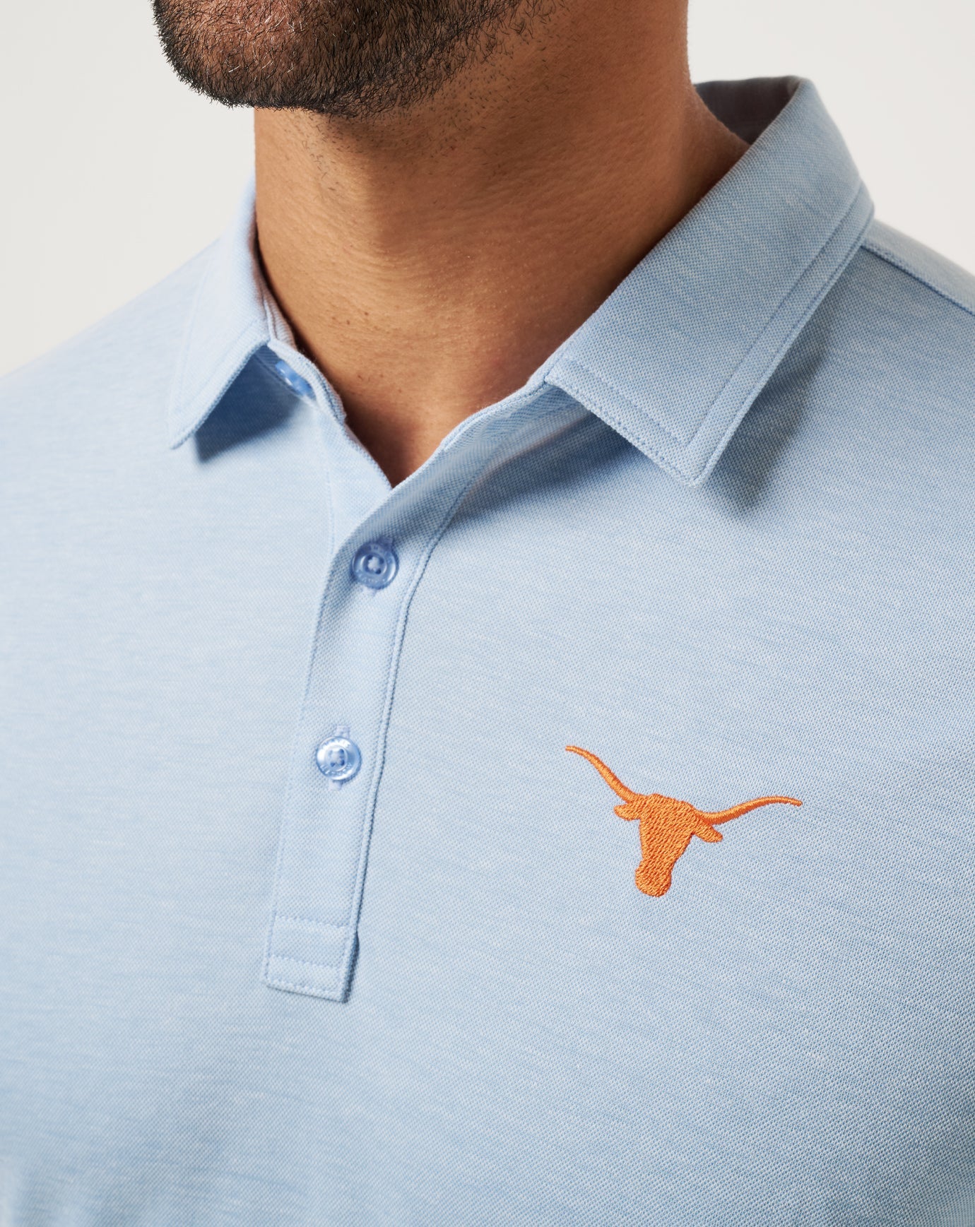 UT Austin School Pride Polo New/Heather Blue