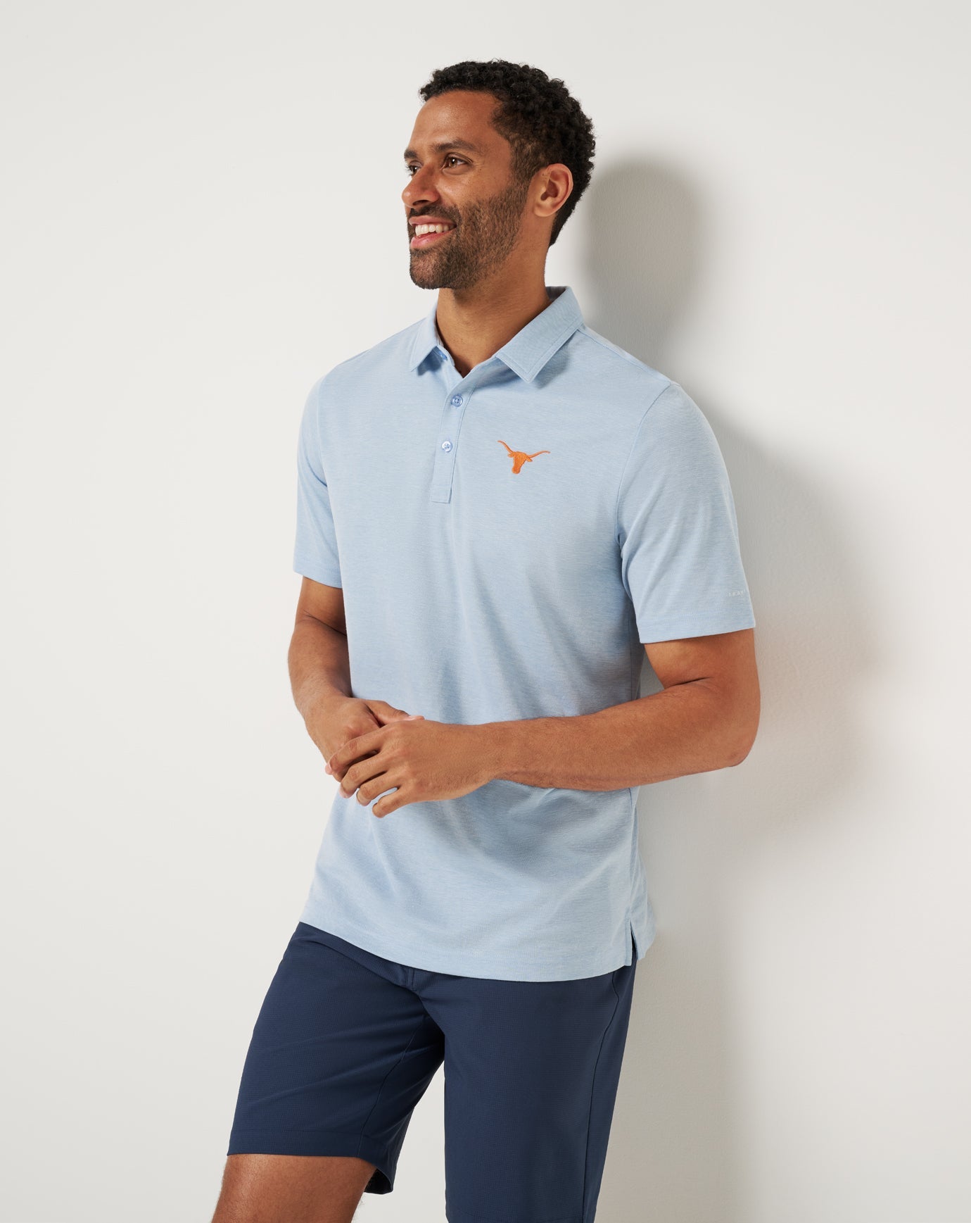 UT Austin School Pride Polo New/Heather Blue