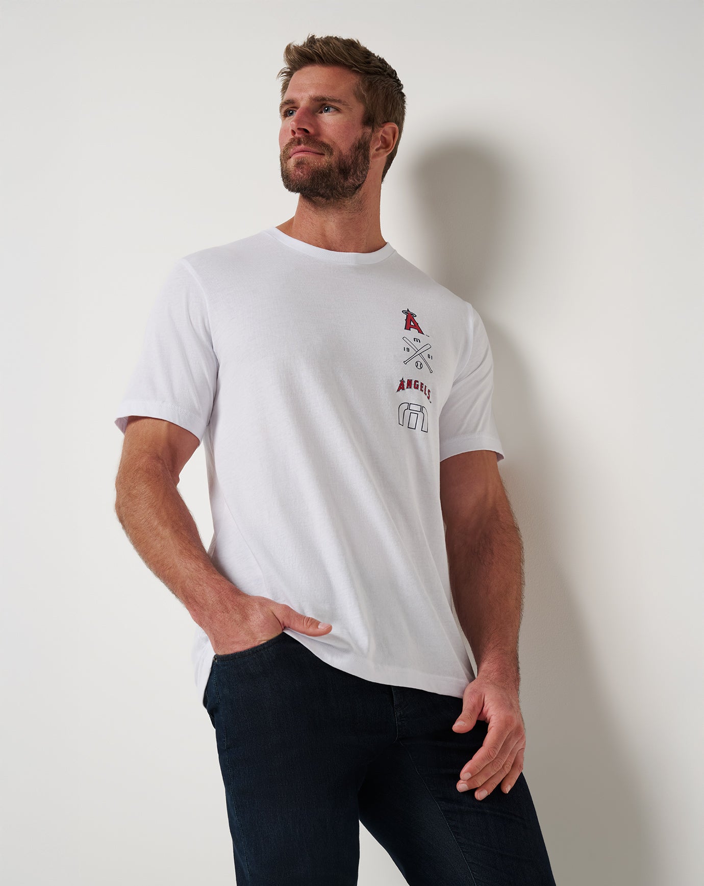 Los Angeles Angels Sunset Slam 2.0 Tee New/White