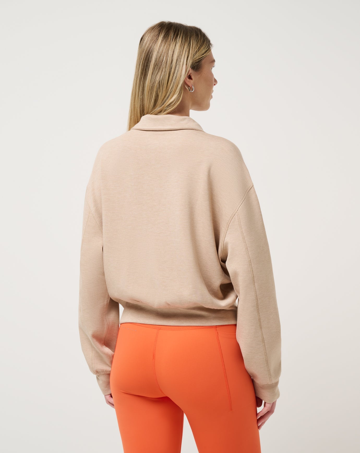 Overnight Trip Half Zip New/Heather Burro