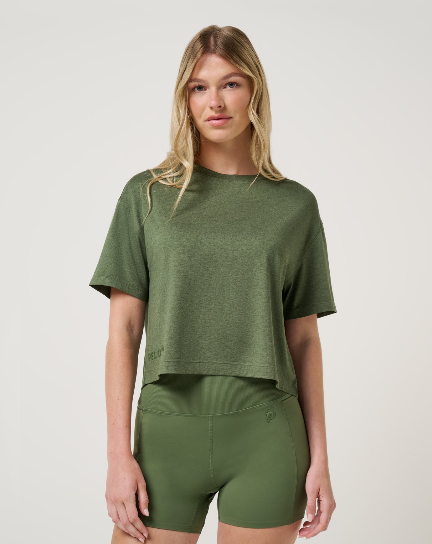 Always Forever Tee New/Heather Bronze Green