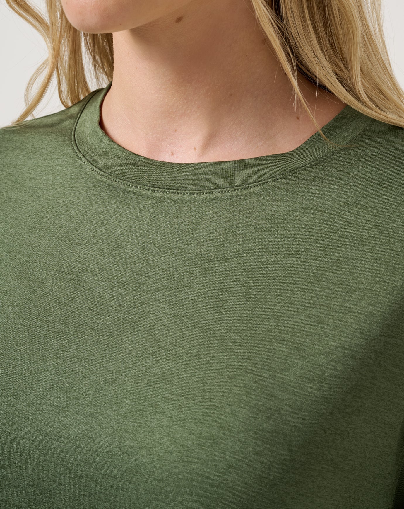 Always Forever Tee New/Heather Bronze Green