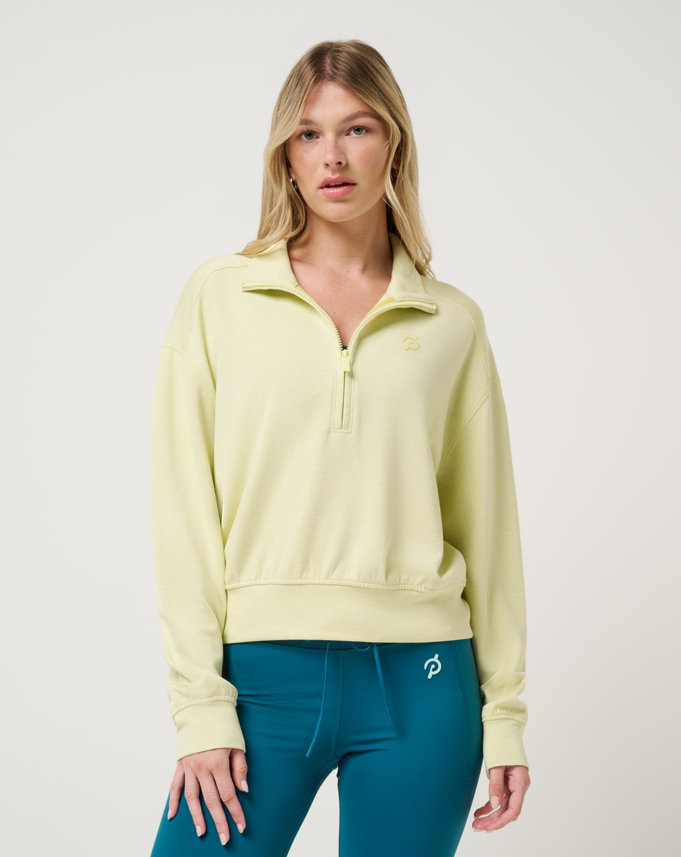 Overnight Trip Half Zip New/Heather Limeade