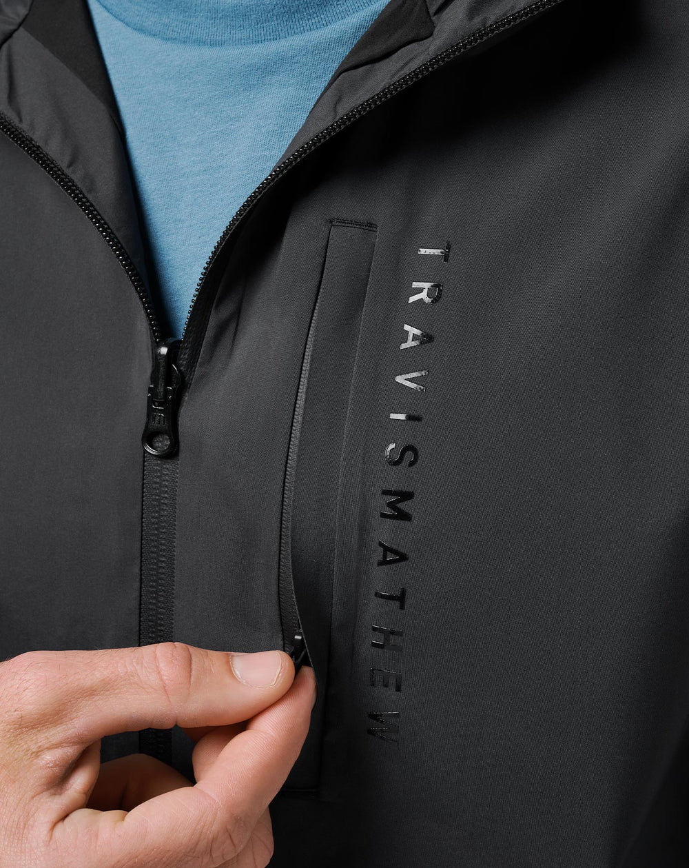 Shore Side Full Zip New/Black