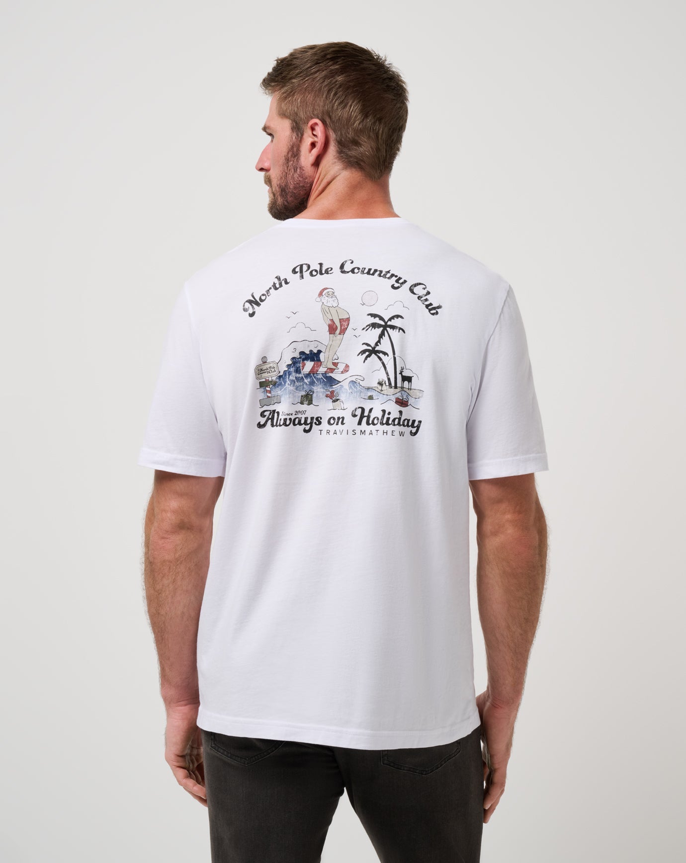 Holly Jollies Tee Men/White