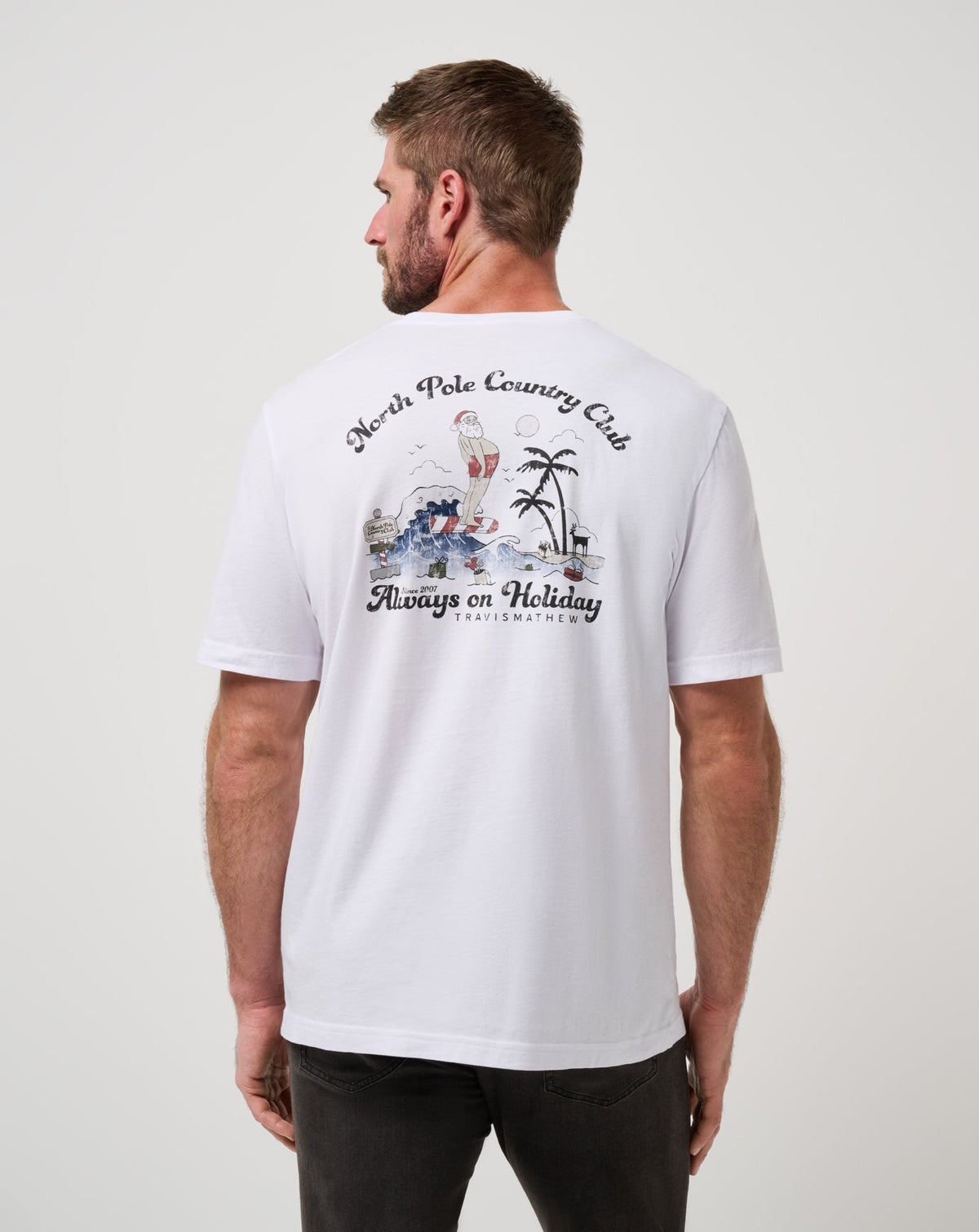 Holly Jollies Tee Men/White