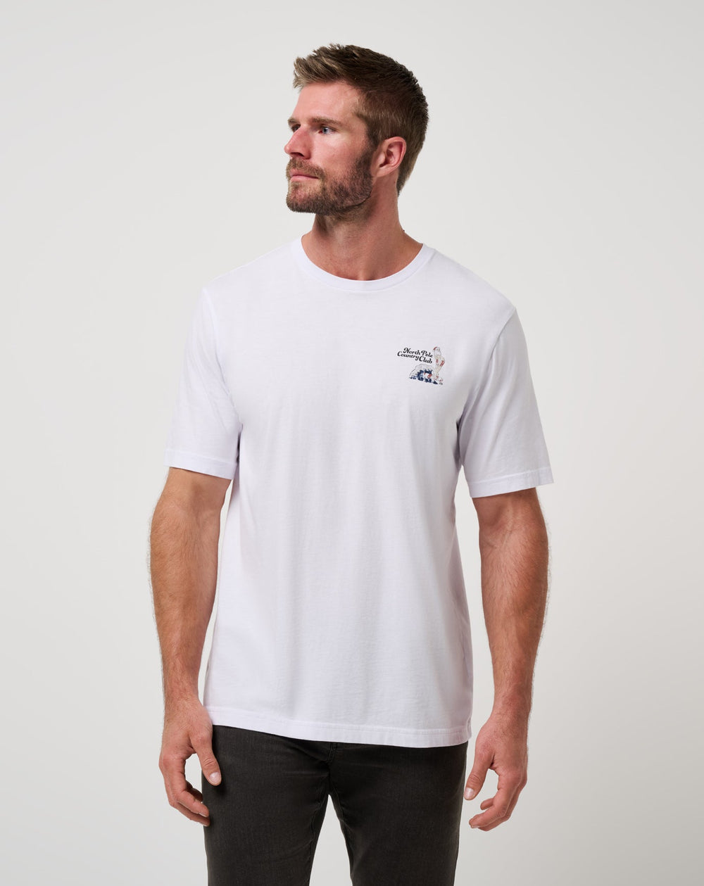 Holly Jollies Tee Men/White